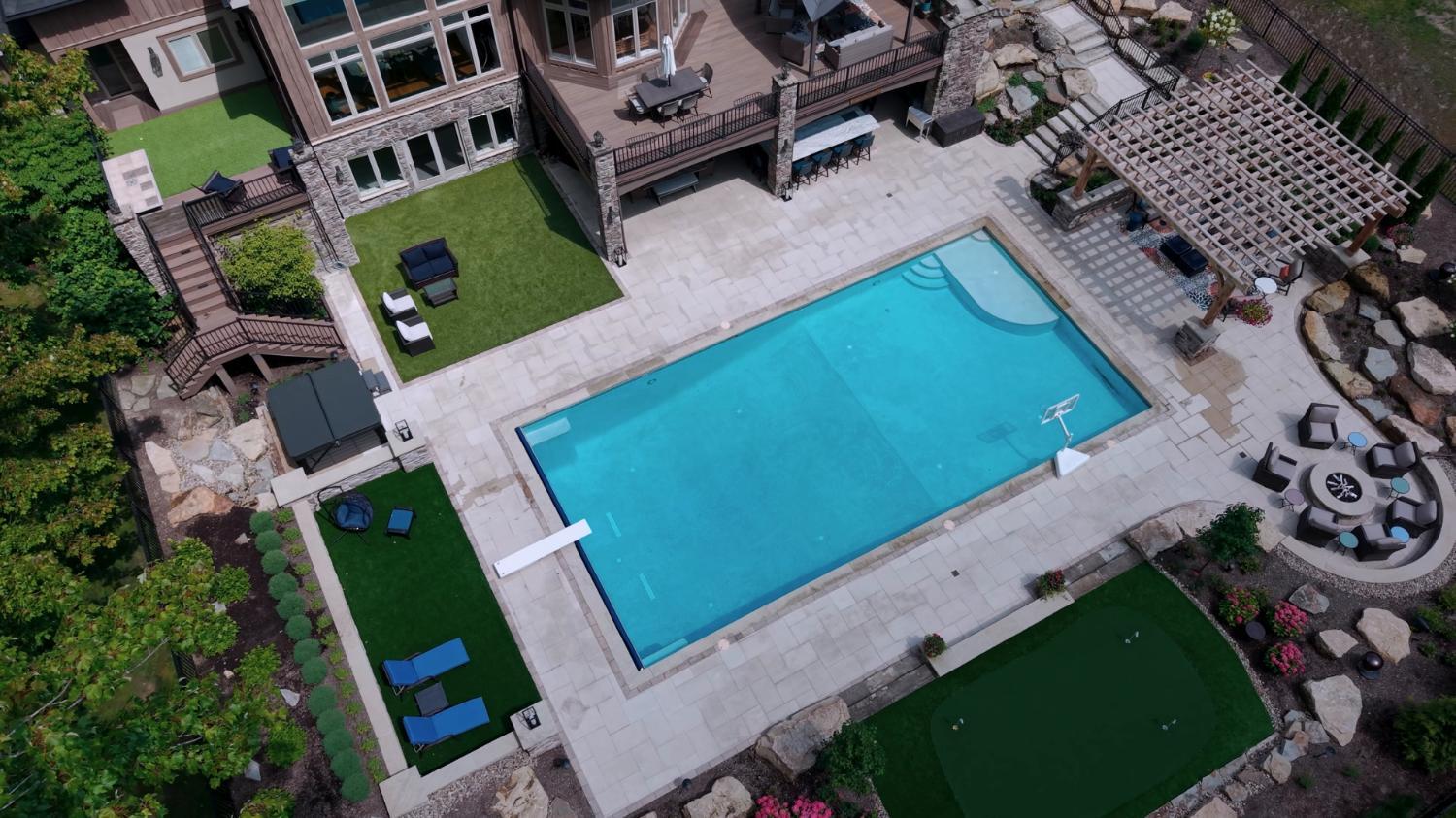 Custom pergola adding shade and structure to a Northeast Ohio backyard Custom pergola adding shade and structure to a Northeast Ohio backyard