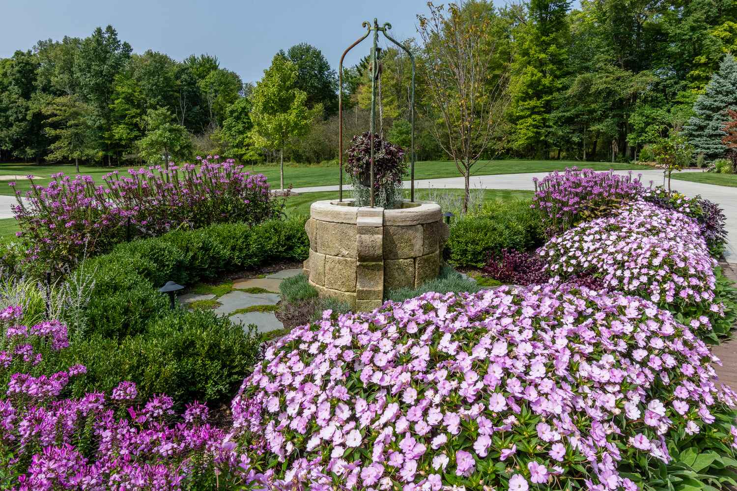 Erosion control plantings in South Russell, OH 