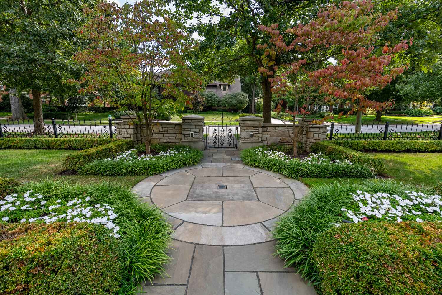 Custom backyard planting design in Orange, OH