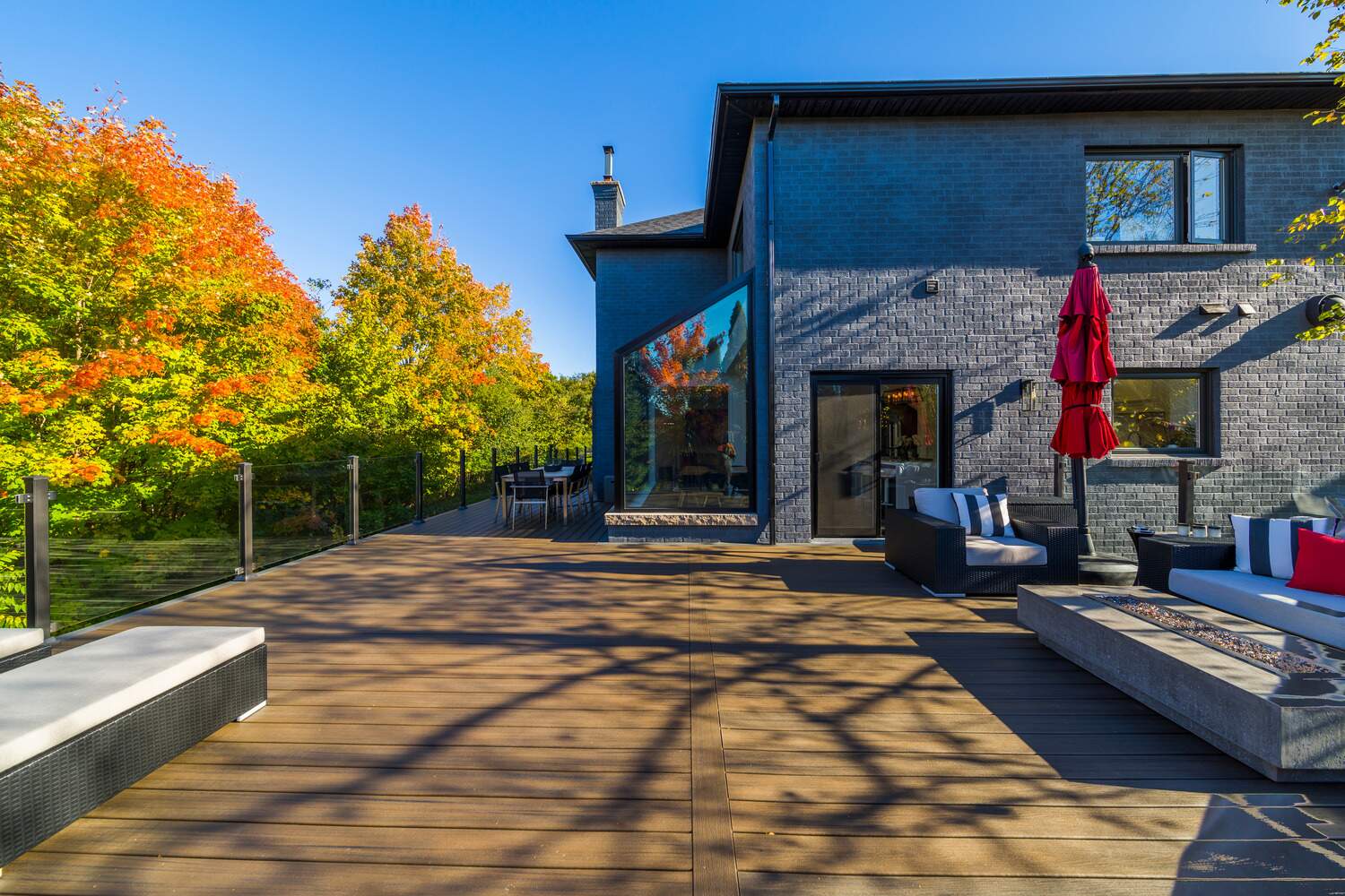 Custom-designed multi-level deck in Chagrin Falls, OH