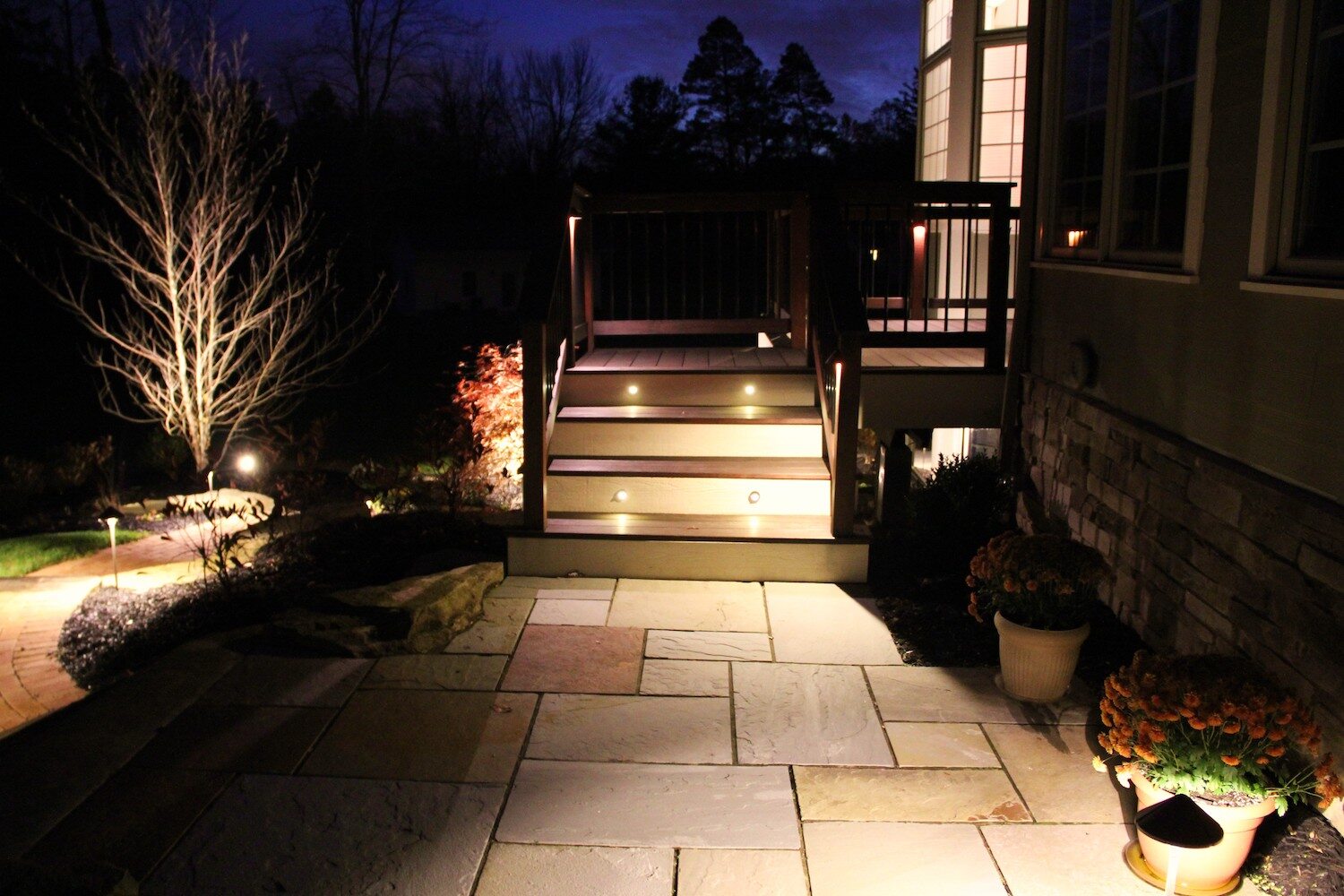Low-voltage deck lighting in Pepper Pike, OH