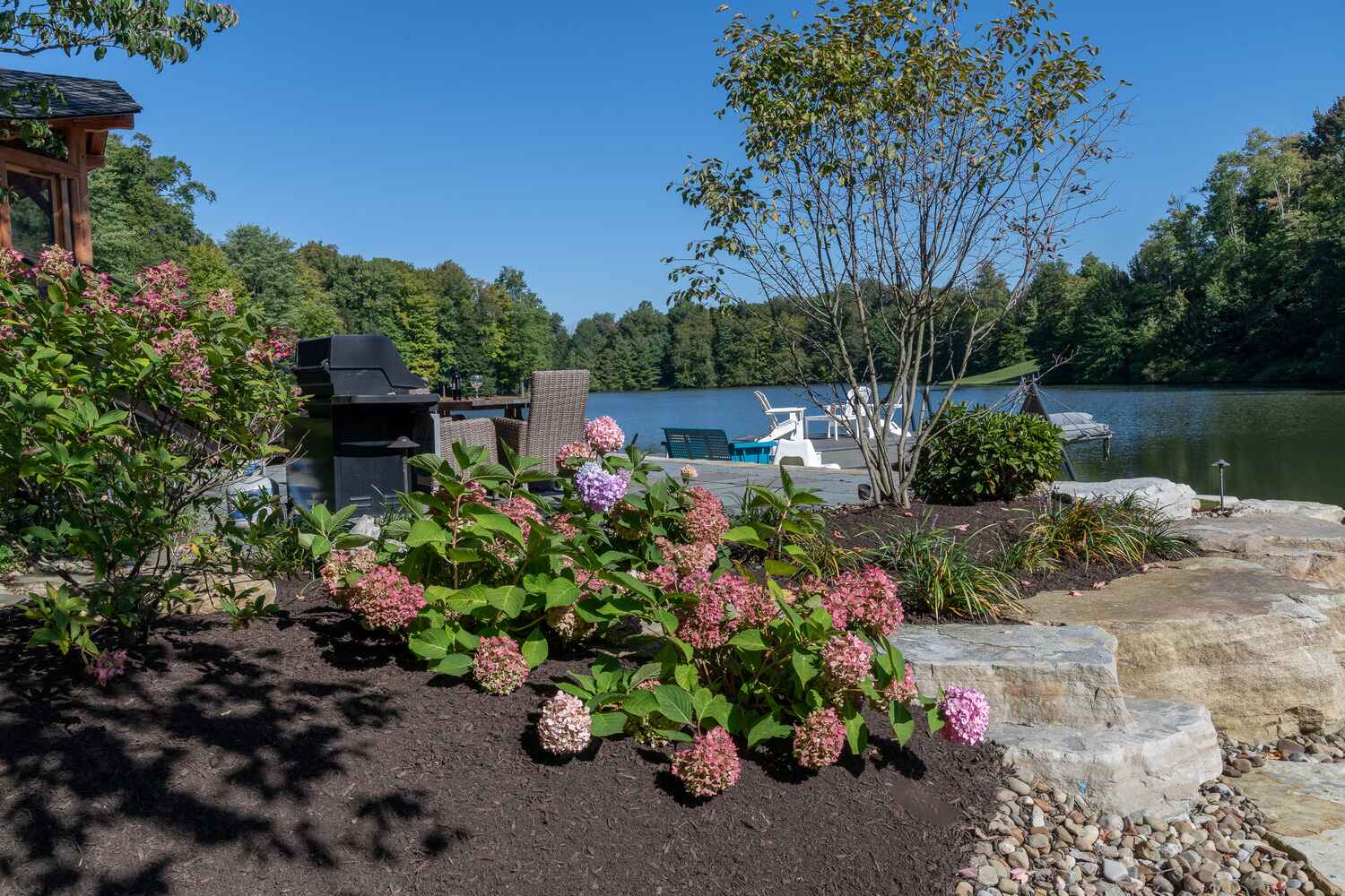 Lush greenery installation in Moreland Hills, OH