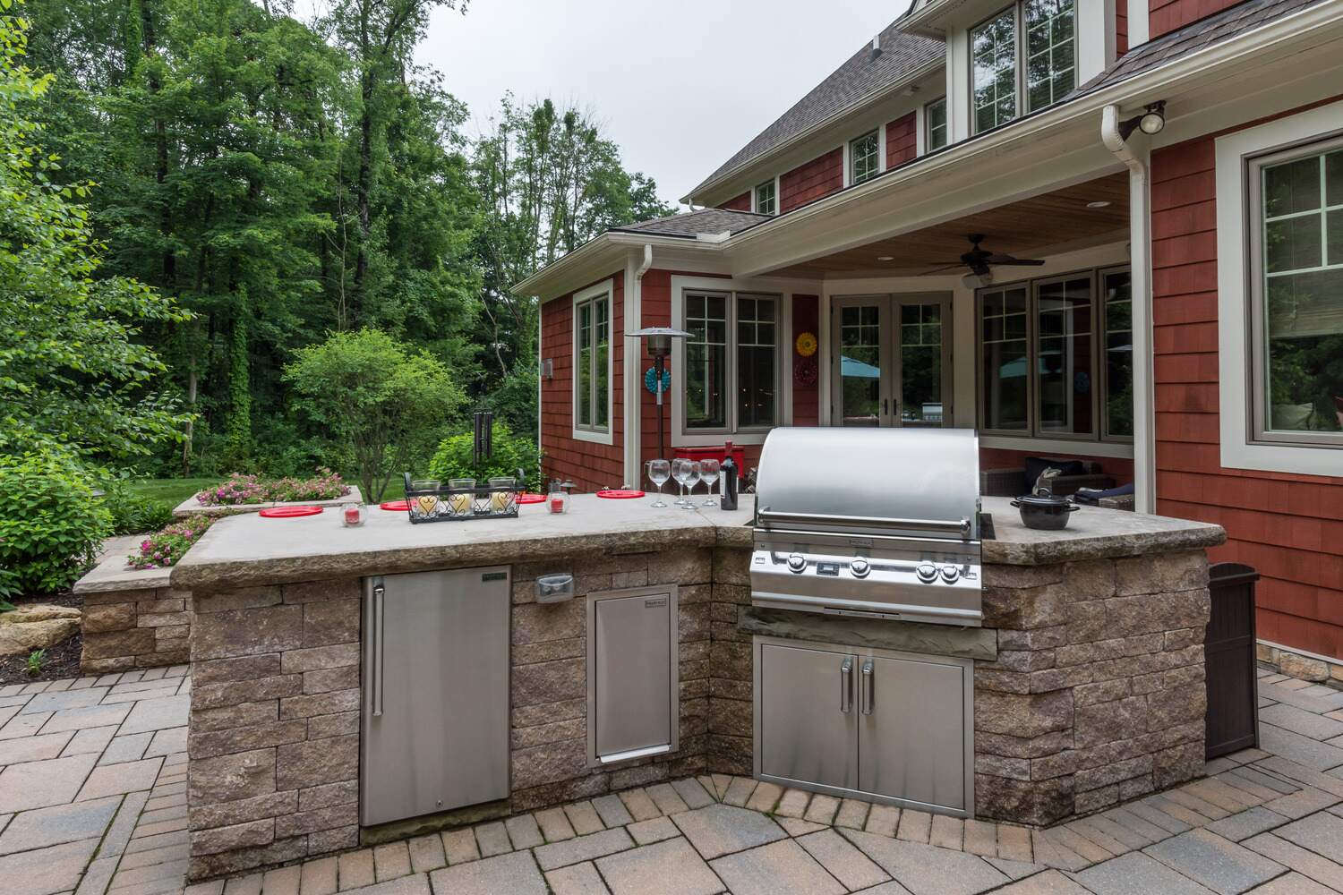 Luxury patio kitchen in Pepper Pike, OH