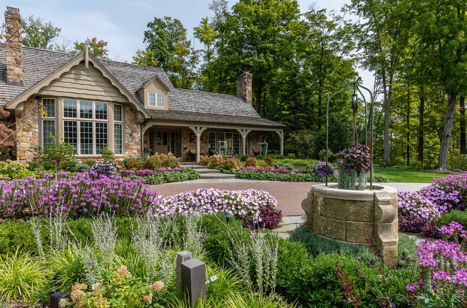 Ornamental landscape installation in Bainbridge, OH