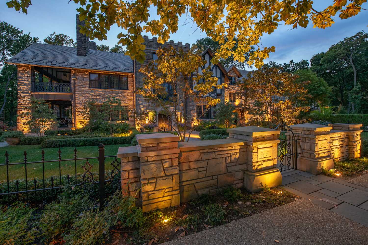 Outdoor security lighting in Orange, OH