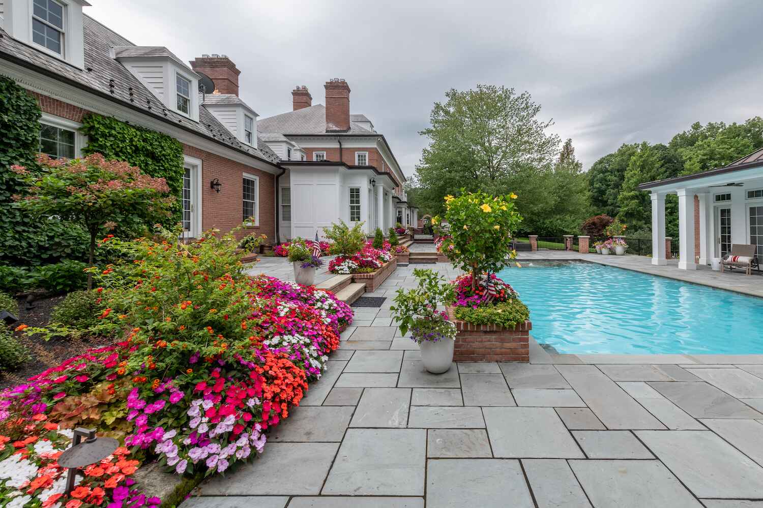 Professional garden bed maintenance in Chagrin Falls, OH with expert edging and mulching