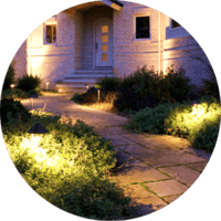 Sidewalk Landscape Lighting