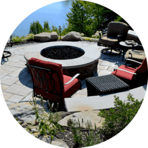 Fire Pit by Lake