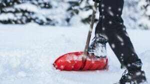 How do you clear an icy path