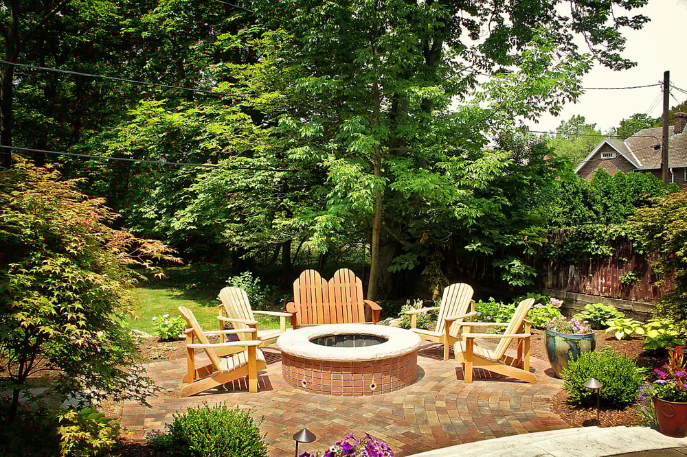 landscape design and fire pit aurora oh